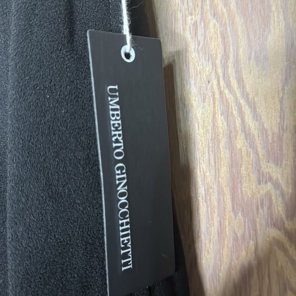 Vintage NWT Umberto Ginocchietti Black Lined Culottes Long Pants - Picture 6 of 7